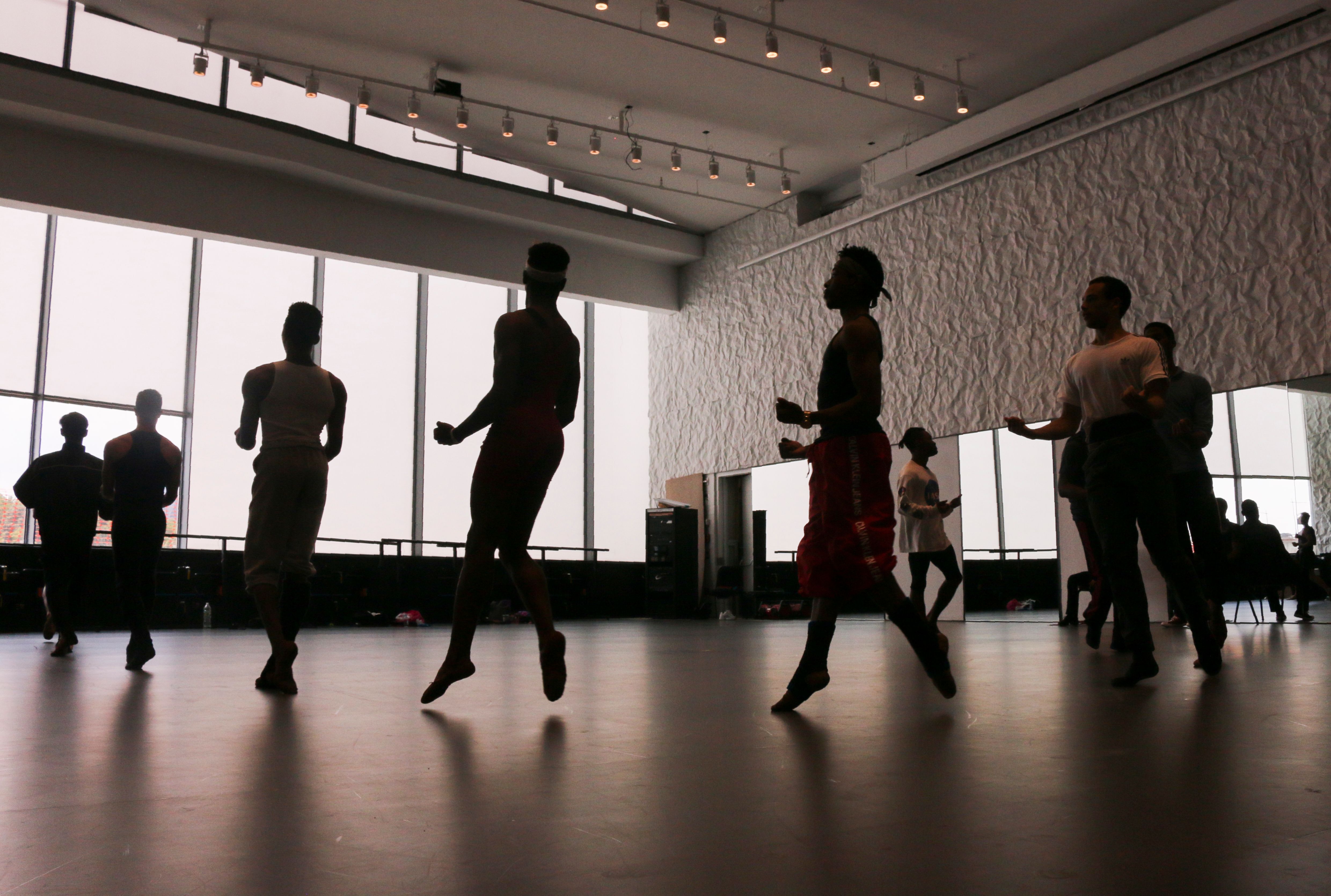 Dancers rehearse at the Kennedy Center in Washington, DC.