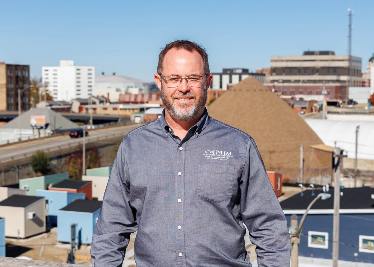 Home Sweet Home Ministries CEO Matt Burgess came up with the idea for The Bridge after examining how other cities built shelter villages for people living outside.