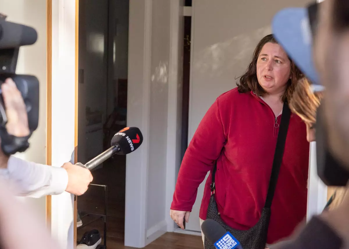 Erin Patterson, pictured at her home in Leongatha, Victoria, Australia, in August 2023. Three people died of death cap poisoning after eating a meal she had cooked the previous month.
