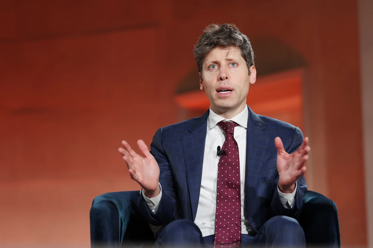 OpenAI CEO Sam Altman speaks at an event in Washington, DC last month. The company's purchase of TBPN comes at a time of growing anxiety in the tech industry over the public perception of artificial intelligence.