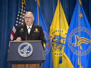 Then-Health and Human Services Assistant Secretary for Health, Admiral Rachel Levine speaks in 2023.