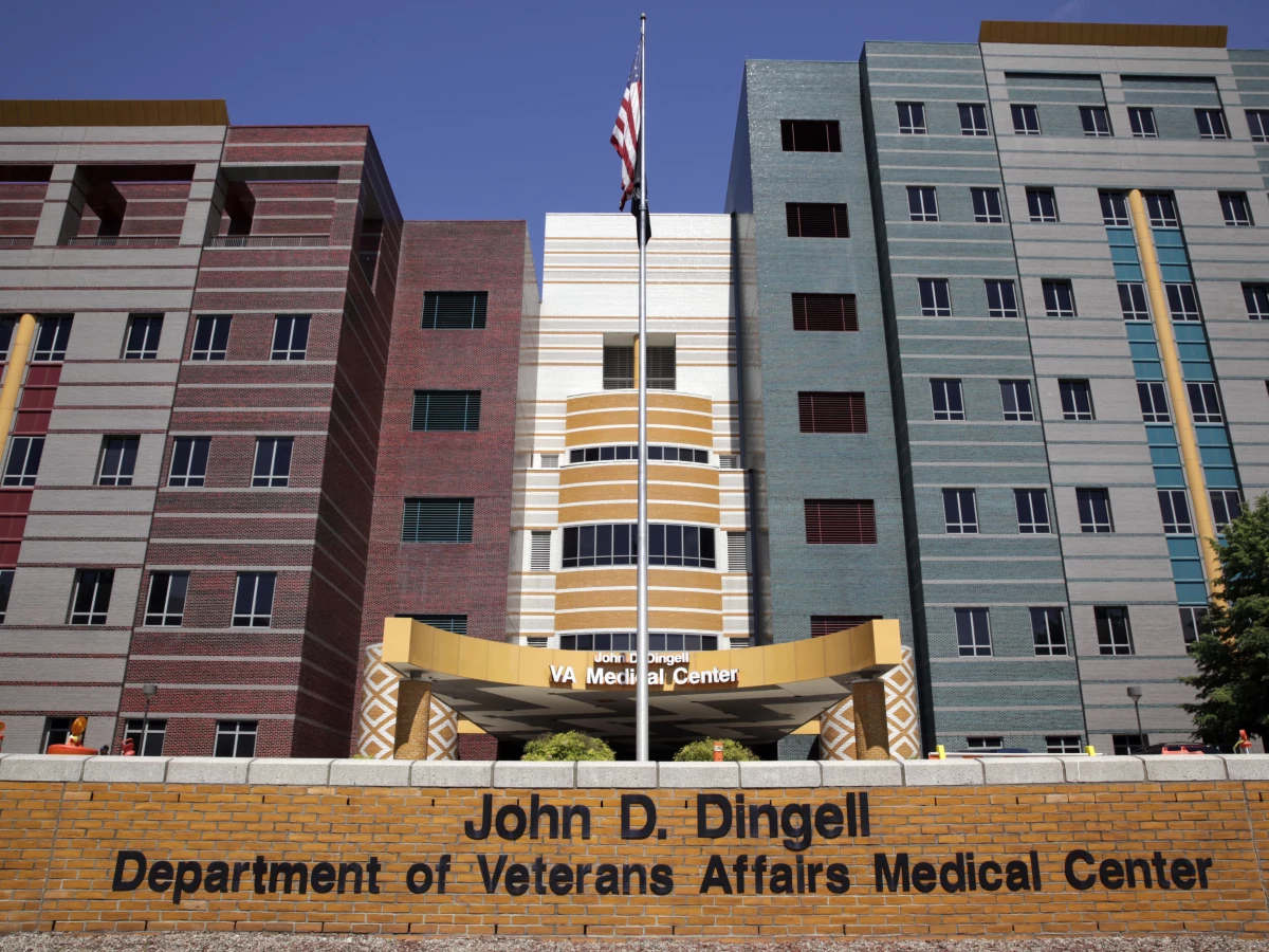 In December 2023, Michigan Gov. Gretchen Whitmer, a Democrat, designated the Detroit Veterans Affairs Medical Center, shown here in 2014, as a voter registration agency in the state.