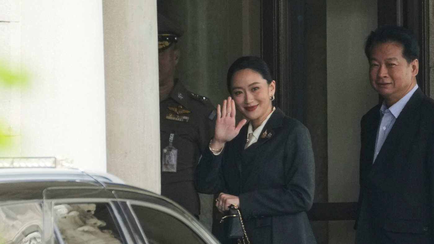 Thai courtroom dismisses prime minister over compromising telephone name with Cambodian chief : NPR