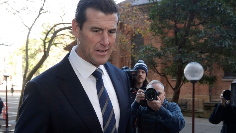 FILE - Ben Roberts-Smith arrives at the Federal Court in Sydney, Australia, on June 9, 2021.