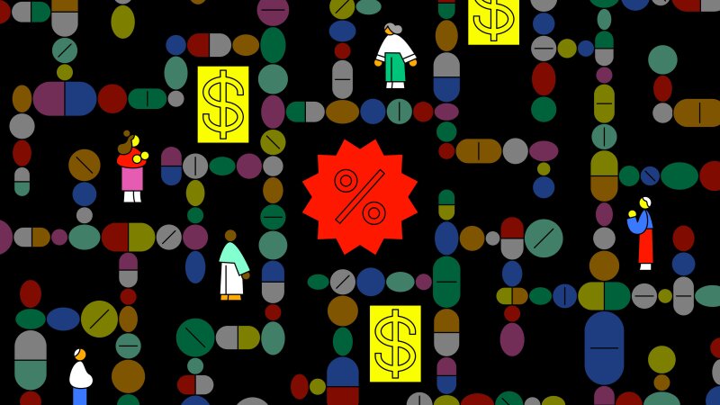 Patients navigate a maze to find their medicines at the right price.
