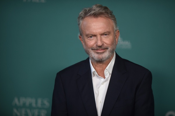 Sam Neill arrives at the premiere of