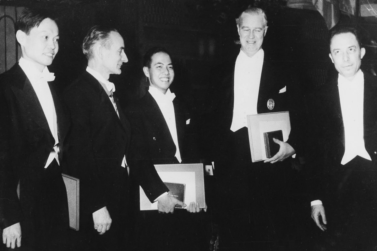 In 1957, Tsung-Dao Lee (third from left) became one of the youngest scientists to receive a Nobel Prize.