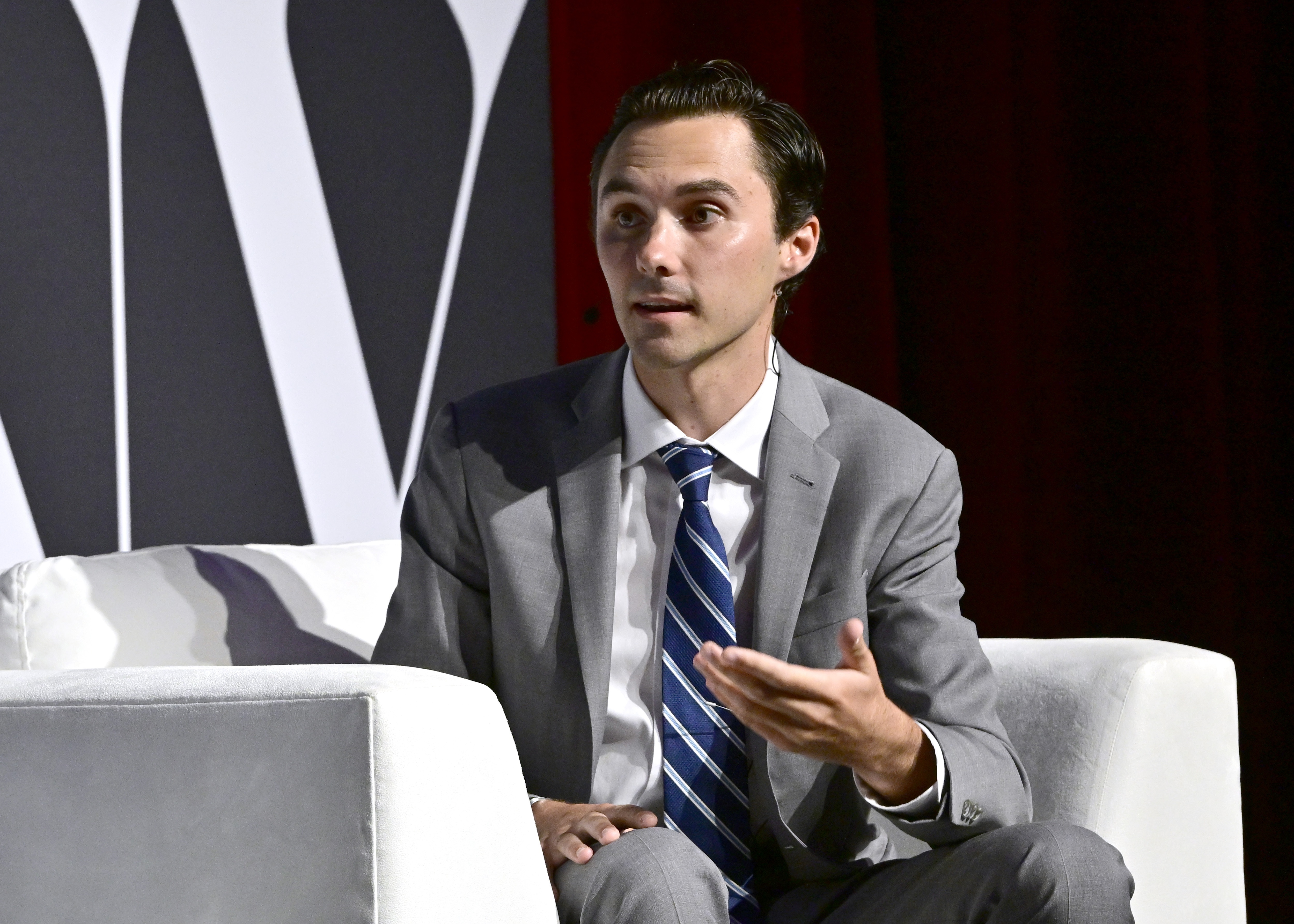 David Hogg speaks onstage during the Fast Company Innovation Festival 2024 at BMCC Tribeca PAC on September 17, 2024, in New York City.