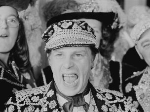 George Major, seen here in 1975, was born in 1938 inside a military barracks in Peckham, southeast London, and grew up in a workhouse before he became the best-known pearly king of his generation.