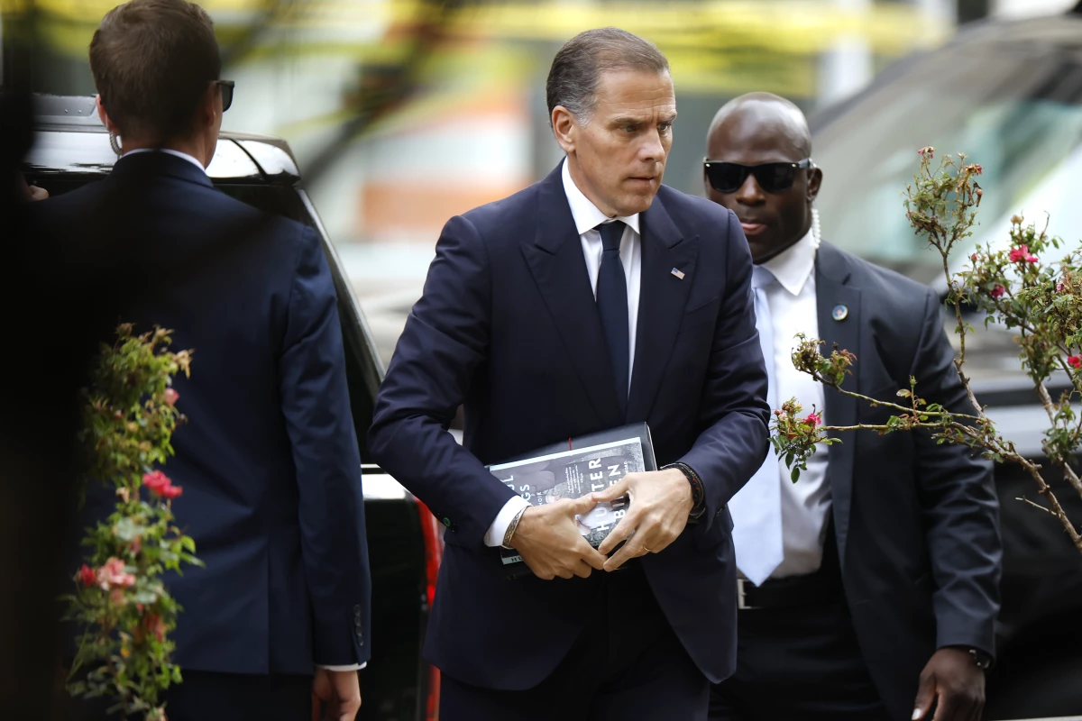 Hunter Biden arrives at the J. Caleb Boggs Federal Building in Wilmington, Del., in June during his trial on felony gun charges.