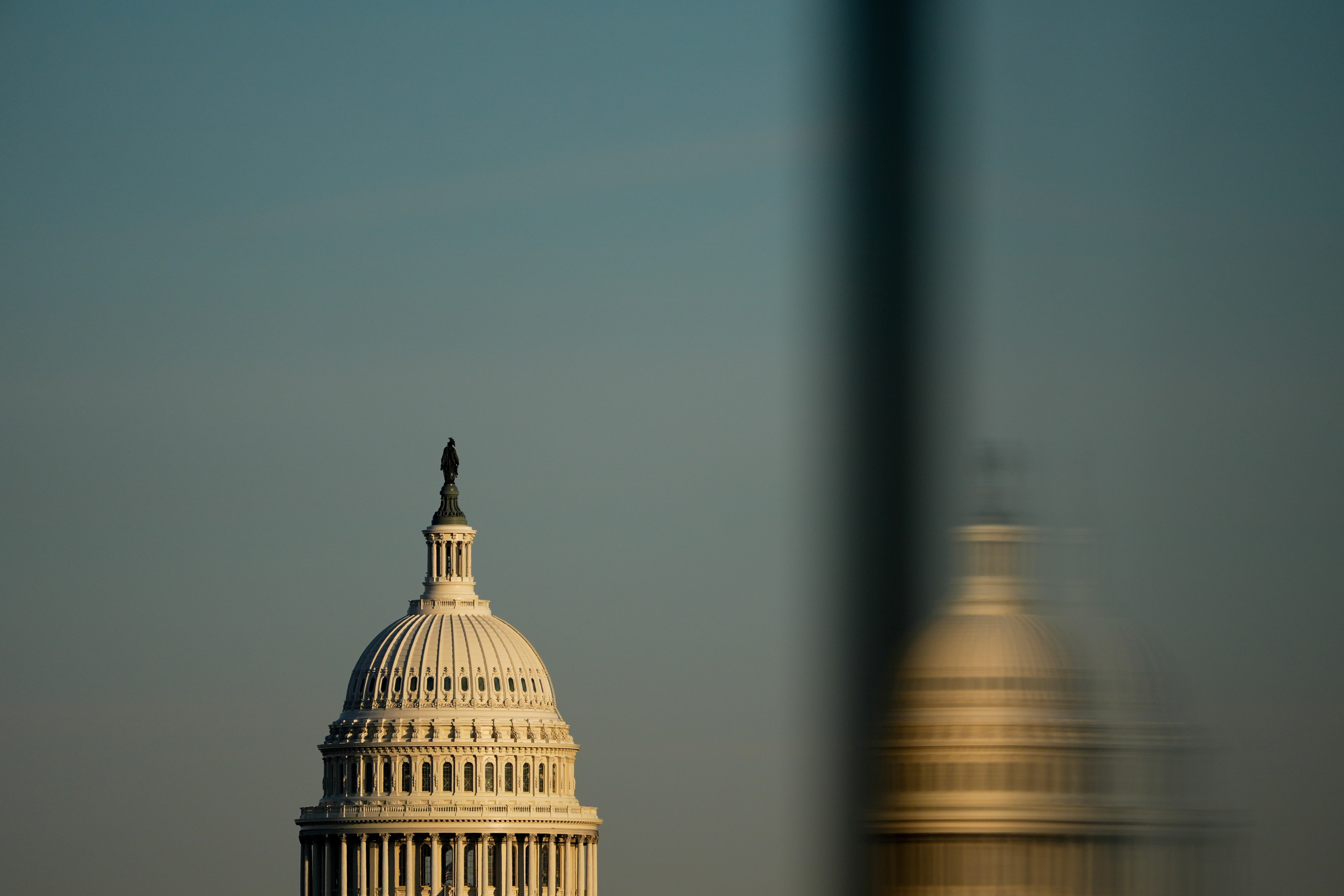 The Capitol is seen from the base of the Washington Monument  on Tuesday, Dec. 16, 2025, in Washington. (AP)