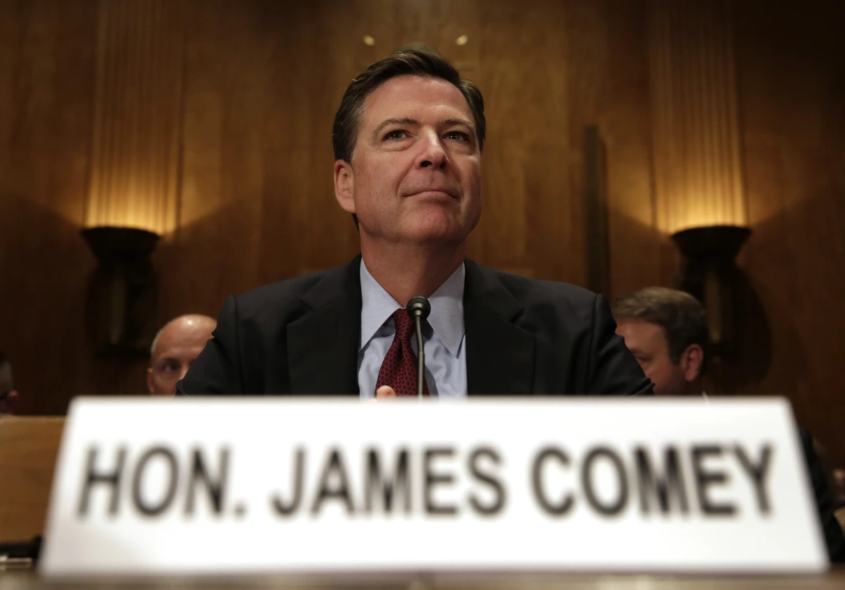 Former FBI Director James Comey shook the presidential race in October 2016 when he announced the discovery of a new batch of Hillary Clinton emails. Above, Comey testifies before Congress on Sept. 27, 2016.
