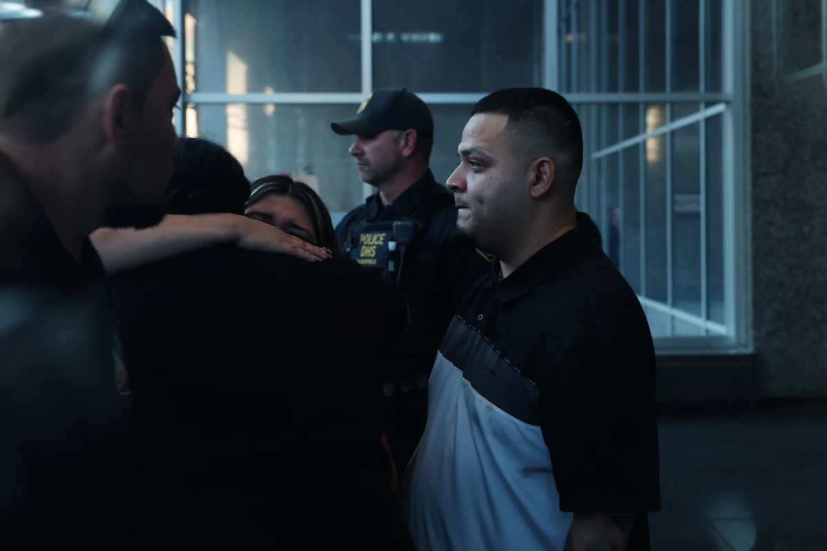 Kilmar Abrego Garcia enters a U.S. Immigration and Customs Enforcement field office in August 2025 in Baltimore after he was returned to the U.S. from El Salvador.