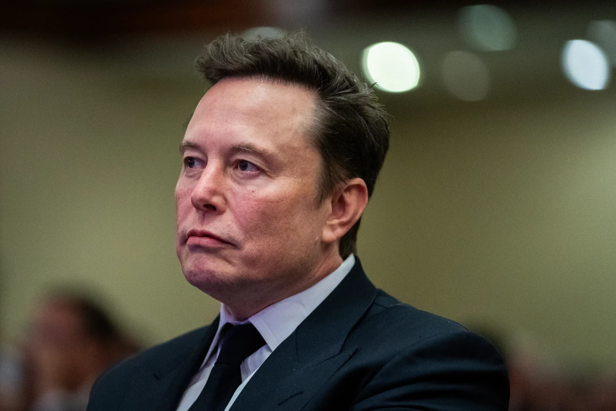 Elon Musk attends a House Republicans Conference meeting at the Hyatt Regency on Capitol Hill on November 13. A federal judge this week ruled that Musk's $50 billion pay package from Tesla cannot be reinstated.