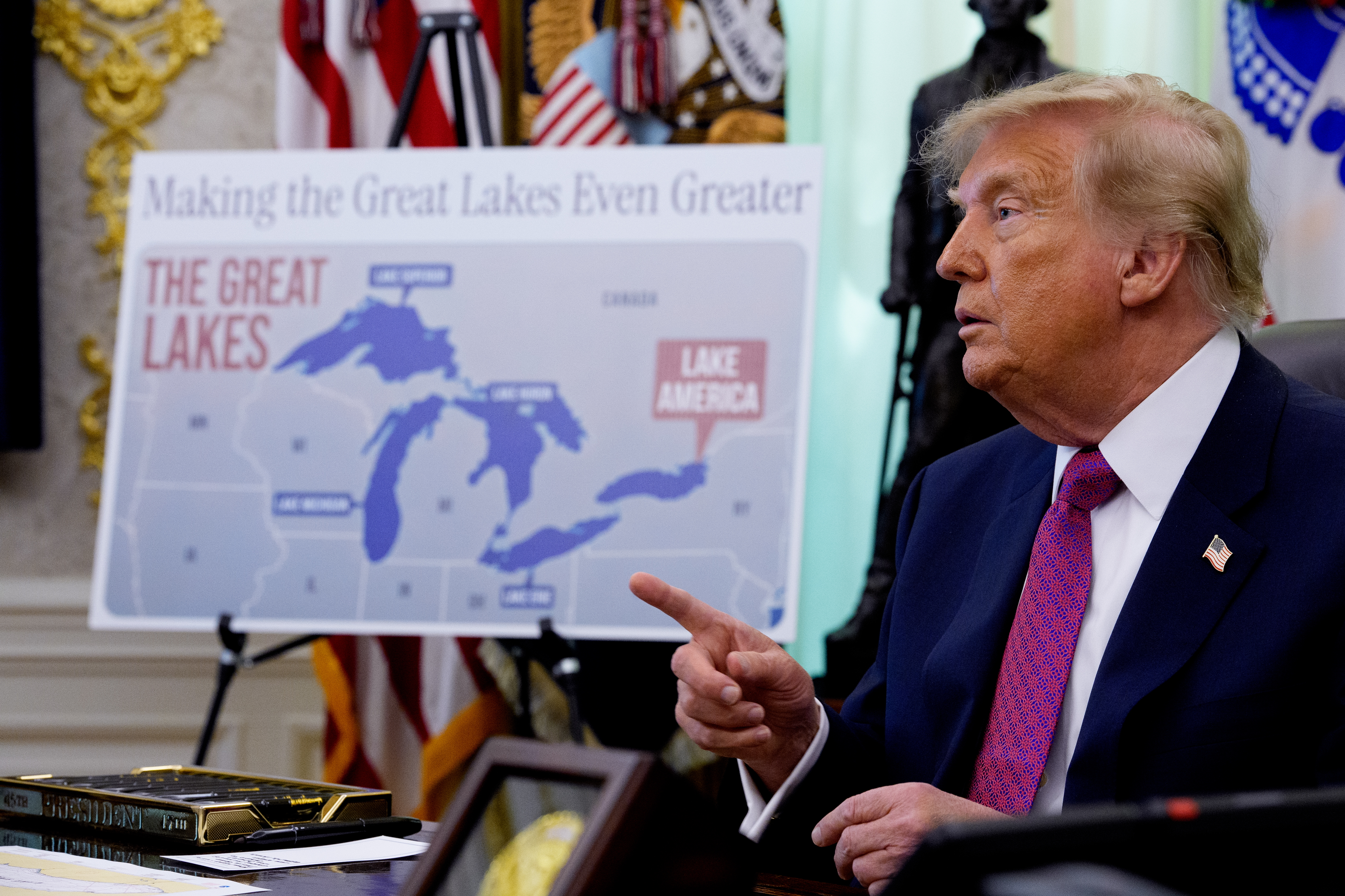 Trump directs federal government to rename Lake Ontario to Lake America