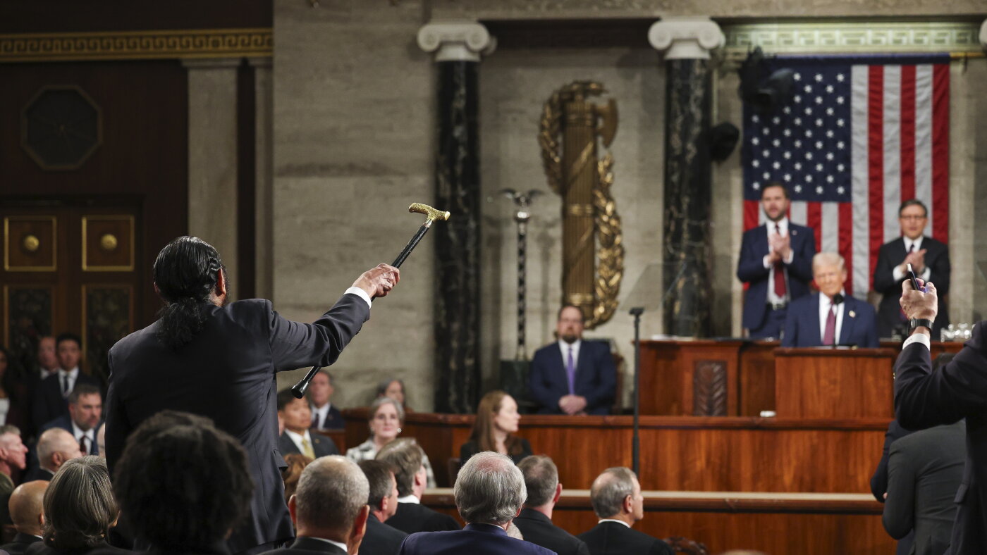 Photos: Key moments from Trump's address to Congress : NPR