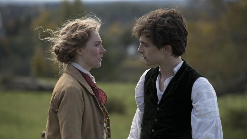 Saoirse Ronan and Timothée Chalamet in 2019's Little Women, written and directed by Greta Gerwig.