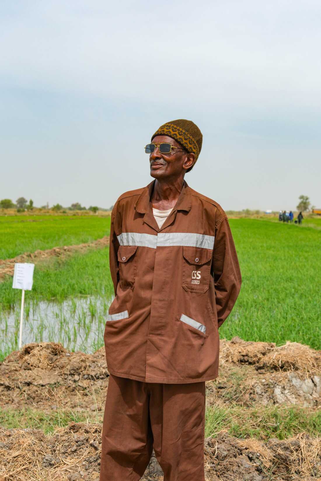 Danaga, Senegal (April 16, 2026) - Dgibi Dia is a rice farmer who had Schistosomiasis after contracting it while farming.