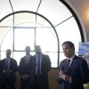 U.S. Secretary of State Marco Rubio speaks after a tour of a migrant return center and a demonstration of a dog trained to sniff out narcotics, at La Aurora International Airport in Guatemala City on Wednesday.