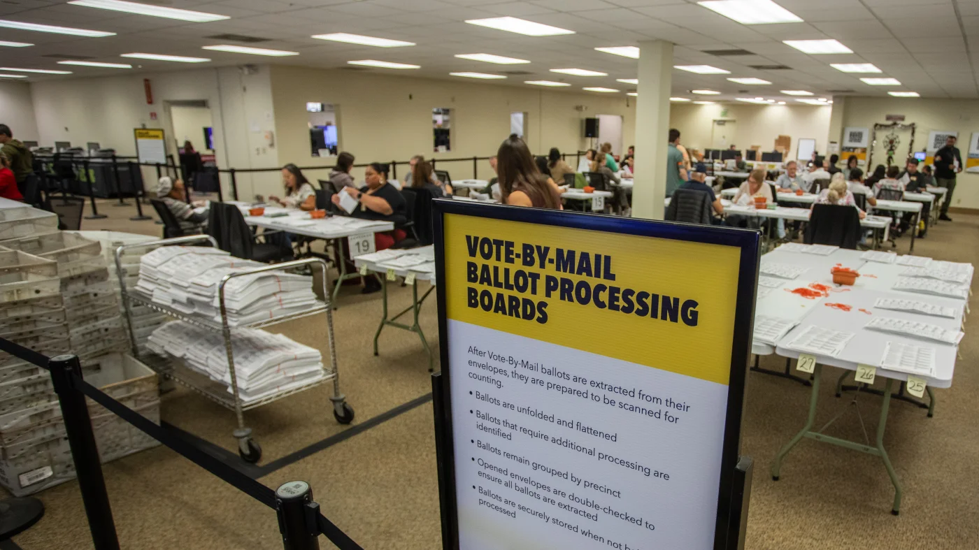 Judge denies the Justice Department's bid to stop processing California ballots
