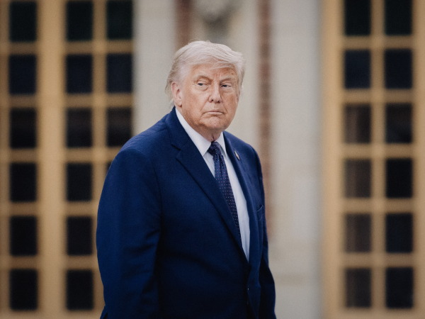 President Trump in France for the G7 summit when he upended plans in the Senate to confirm his pick for director of national intelligence. Above, Trump arrives for a dinner at the Chateau de Versailles on June 17, 2026.