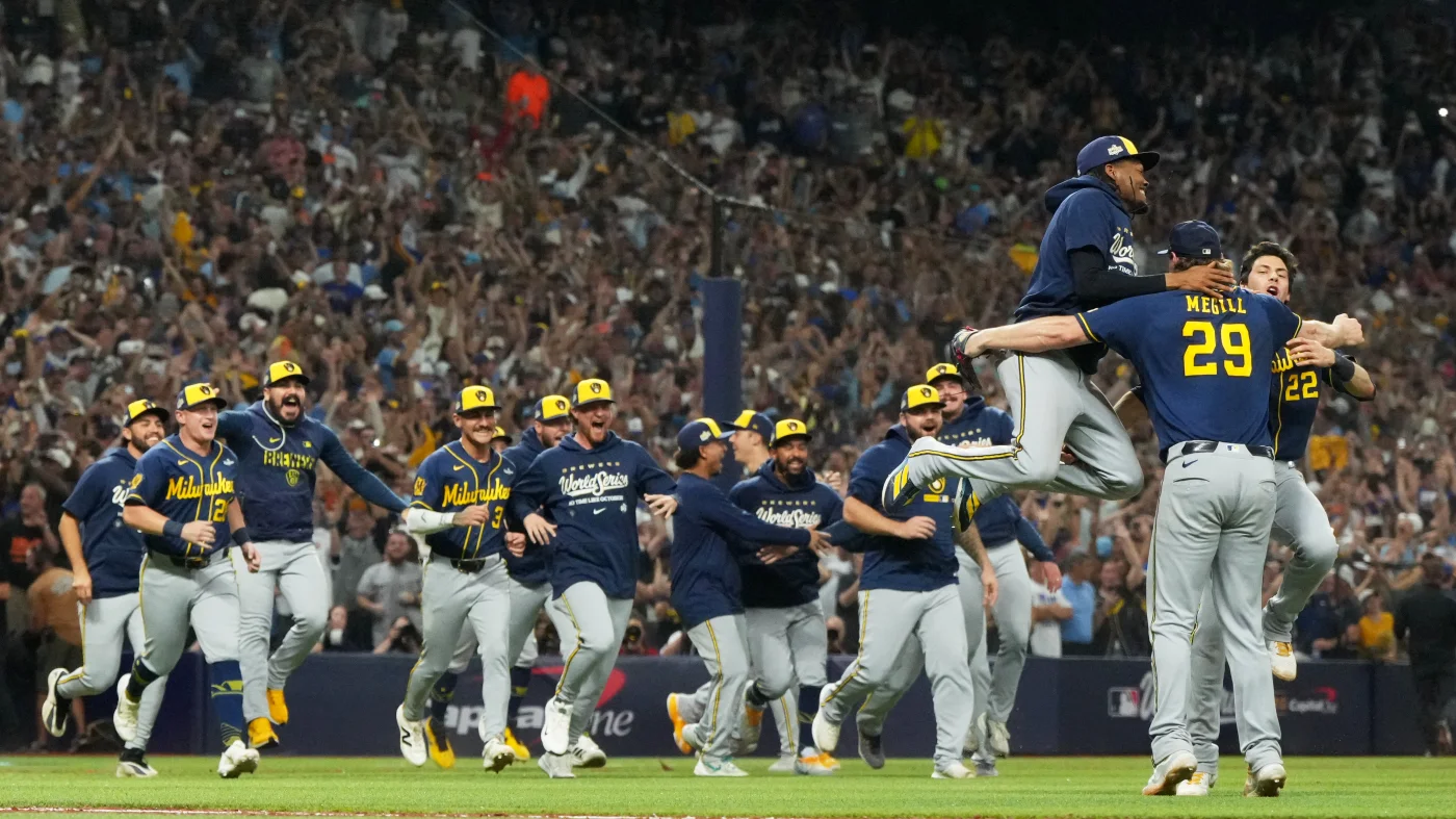 Brewers beat the Rays to win the first World Series title in franchise history