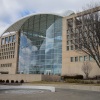 The United States Institute of Peace (USIP) headquarters is seen on Feb. 20 in Washington, D.C. The institute has laid off nearly all of its staff.