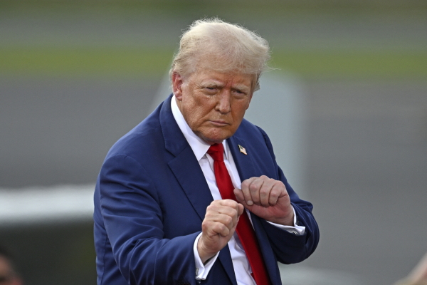 Former President Donald Trump at a campaign rally in Asheboro, N.C., on Aug. 21, 2024.