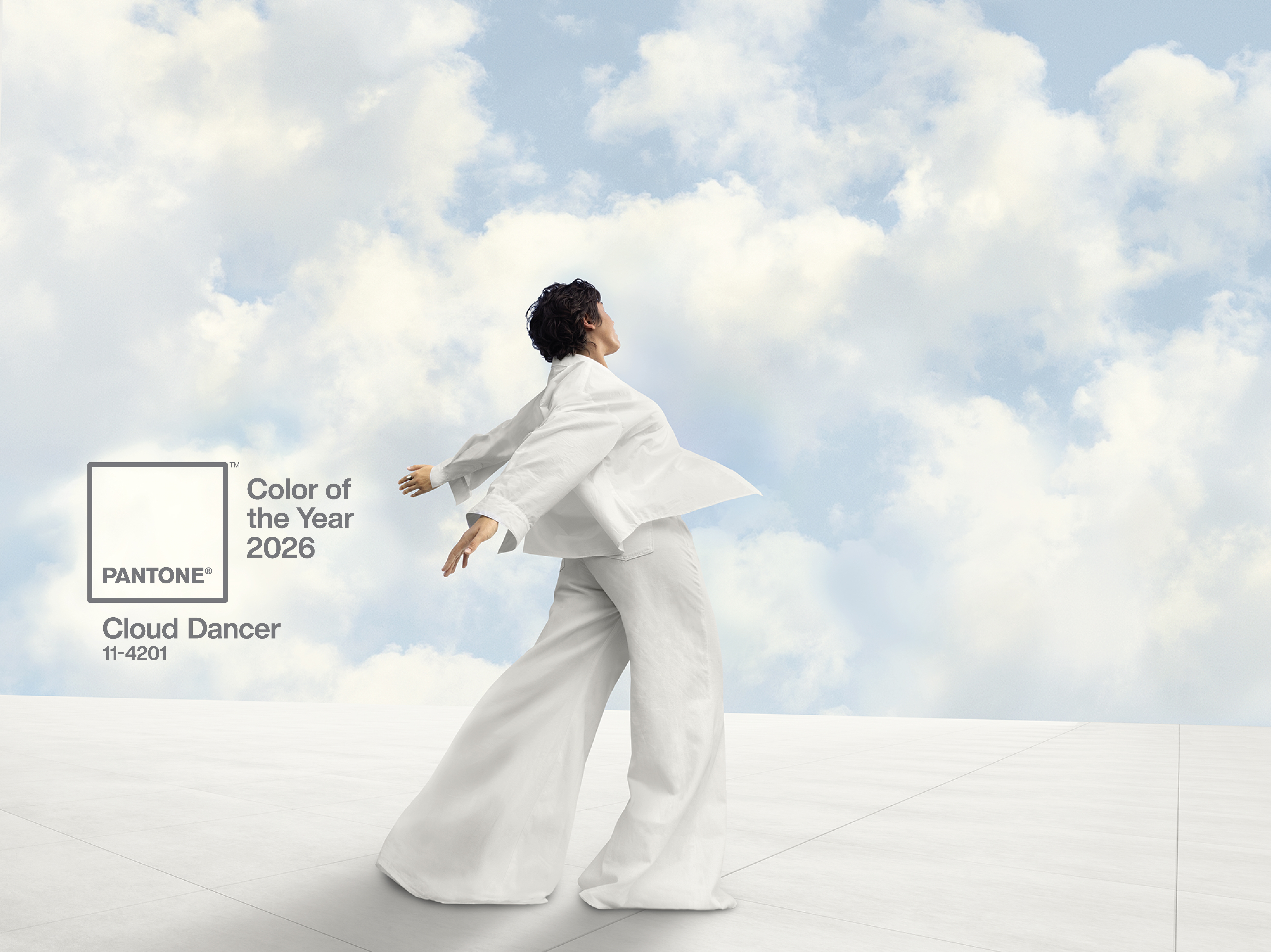 Image for You read that white: Pantone's Color of the Year is 'Cloud Dancer'