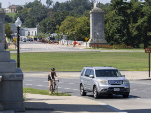 The Trump administration wants to build its arch in Memorial Circle, a traffic circle on the bridge connecting Arlington National Cemetery to the Lincoln Memorial.