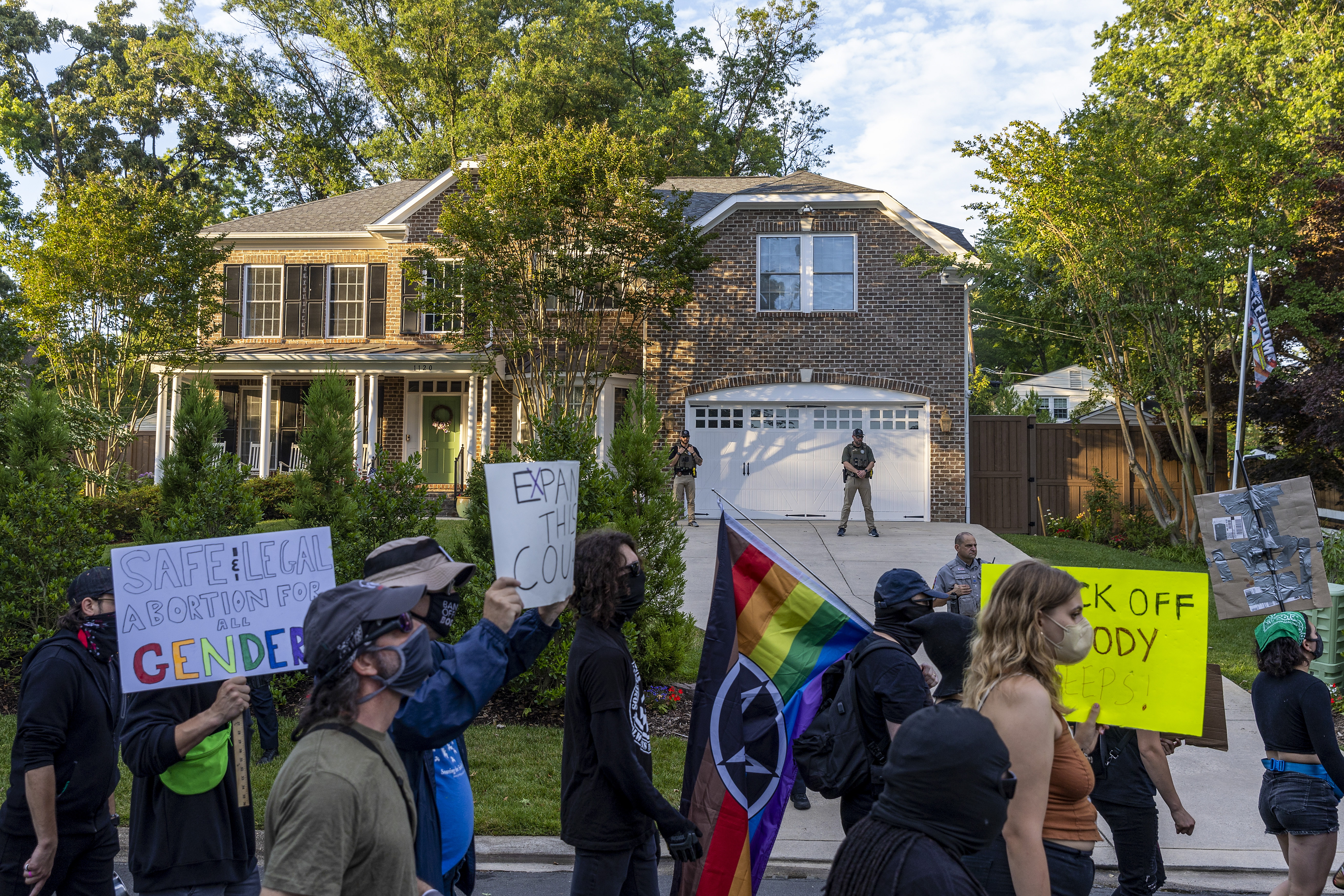Abortion Rights Activists Protest Outside Justice Alito's Home