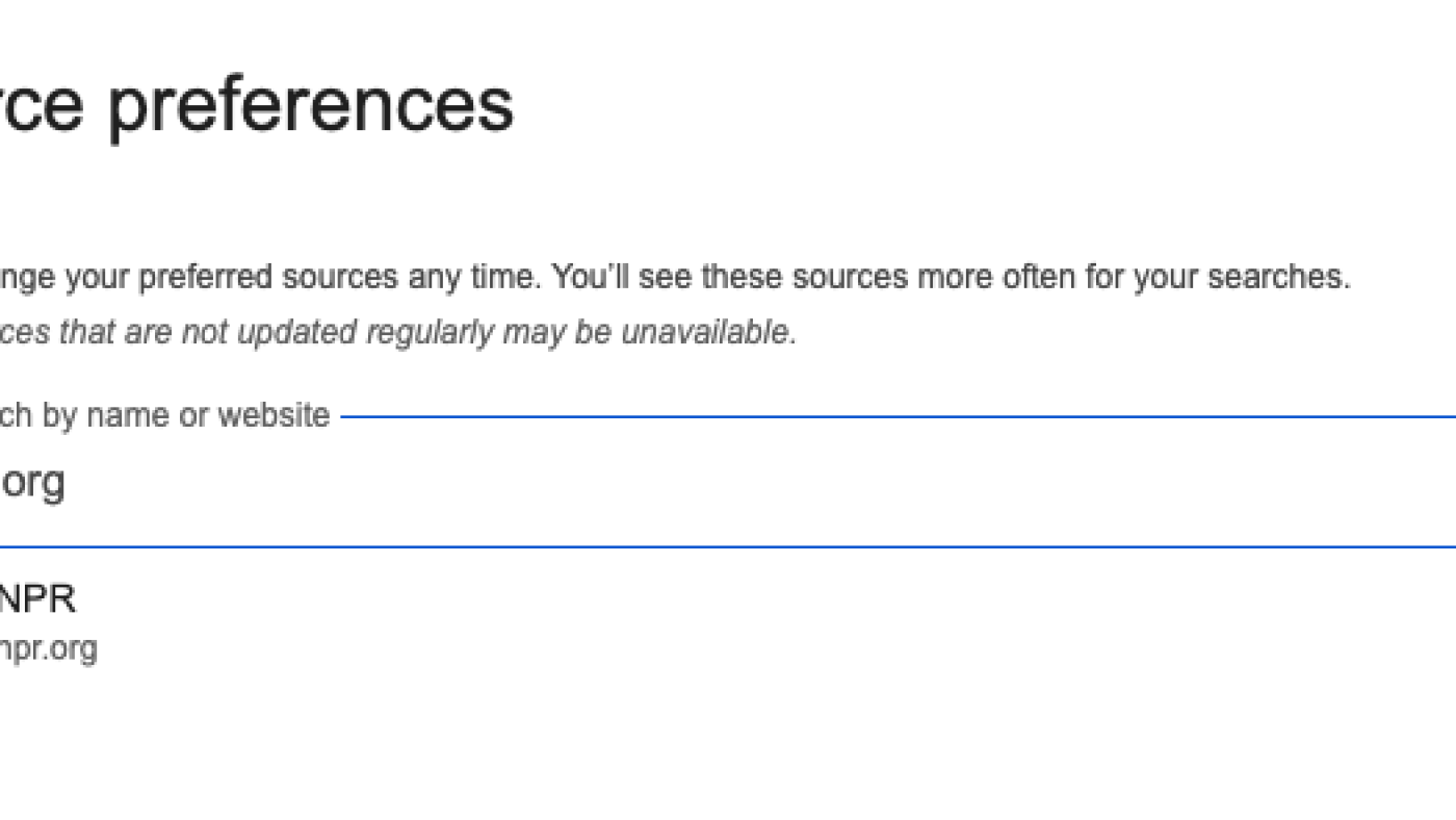 How to make NPR and your local station your preferred news source on ...