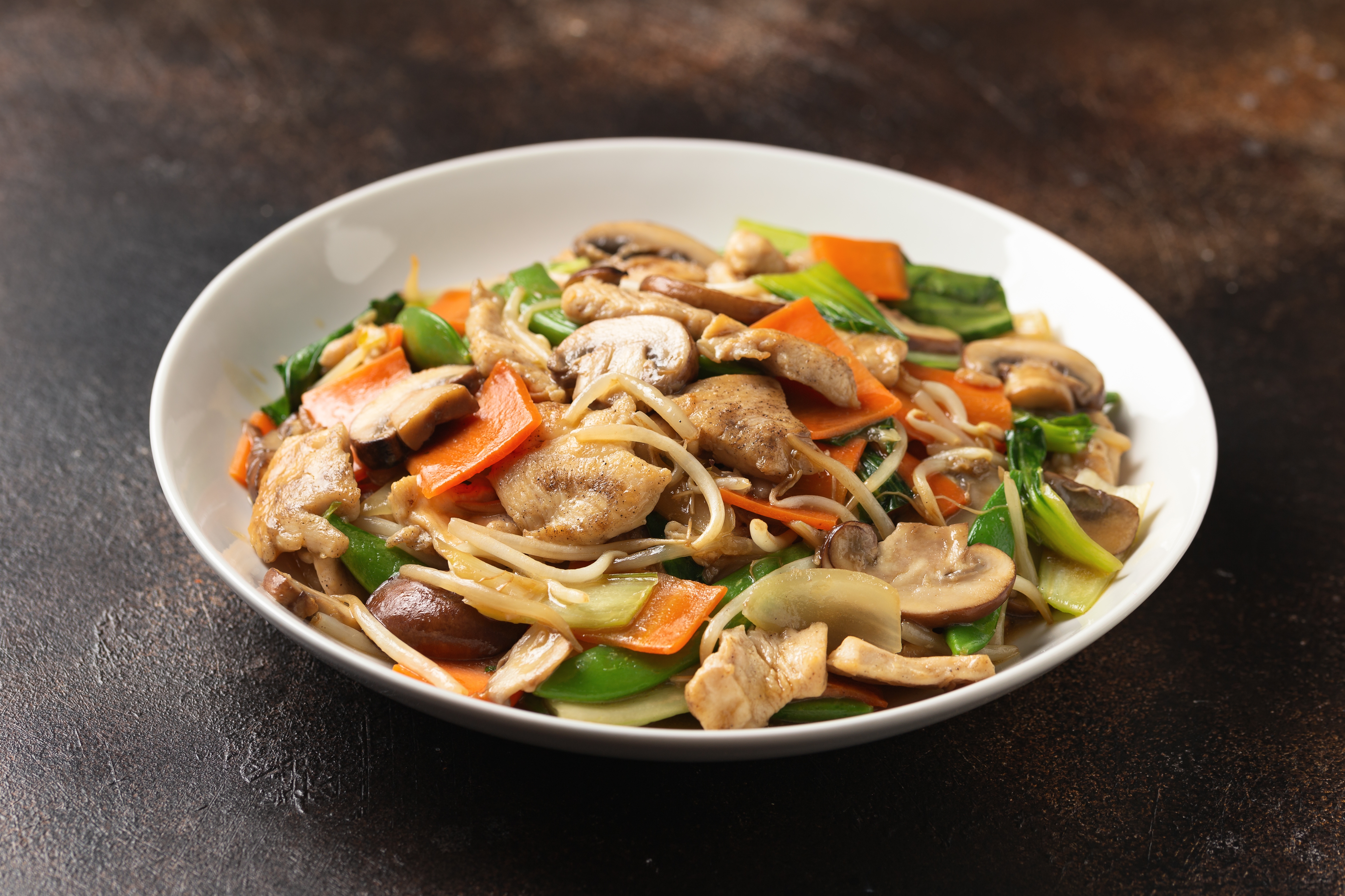 Once an ubiquitous item at Chinese restaurants, chop suey (seen here in one of its contemporary forms) is now widely viewed as generic and inauthentic. But its history is rich, says professor Miranda Brown.