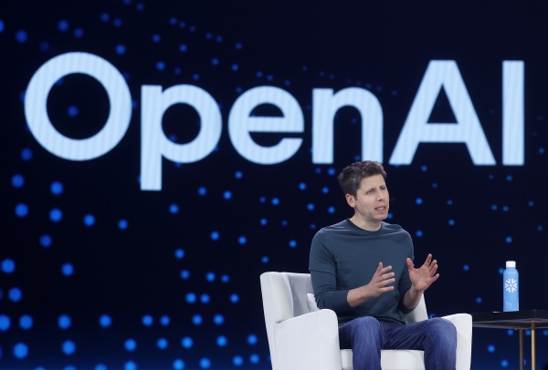 Open AI CEO Sam Altman speaks during Snowflake Summit 2025 at Moscone Center in June.