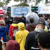 Locals rally against Trump's potential redevelopment of East Potomac Park at a protest in early October. Runners, cyclists, birders and more worry they will lose access to the space under Trump's plan to overhaul the municipal golf course there will