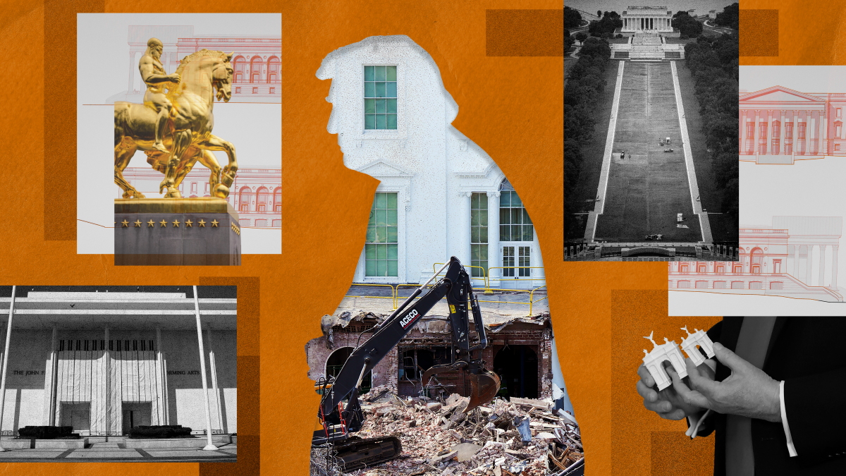Trump aims to leave a physical legacy in D.C., bulldozing norms along the way