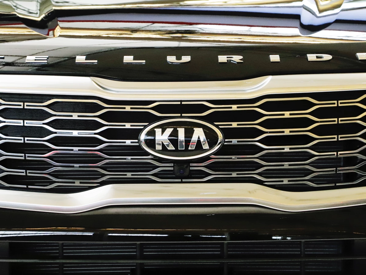 A 2020 KIA Telluride is on display at the 2019 Pittsburgh International Auto Show on Feb. 14, 2019. Kia America is recalling nearly 463,000 Telluride SUVs — and urging impacted owners to park their cars outside and away from other structures until an issue that poses a notable fire hazard is fixed.