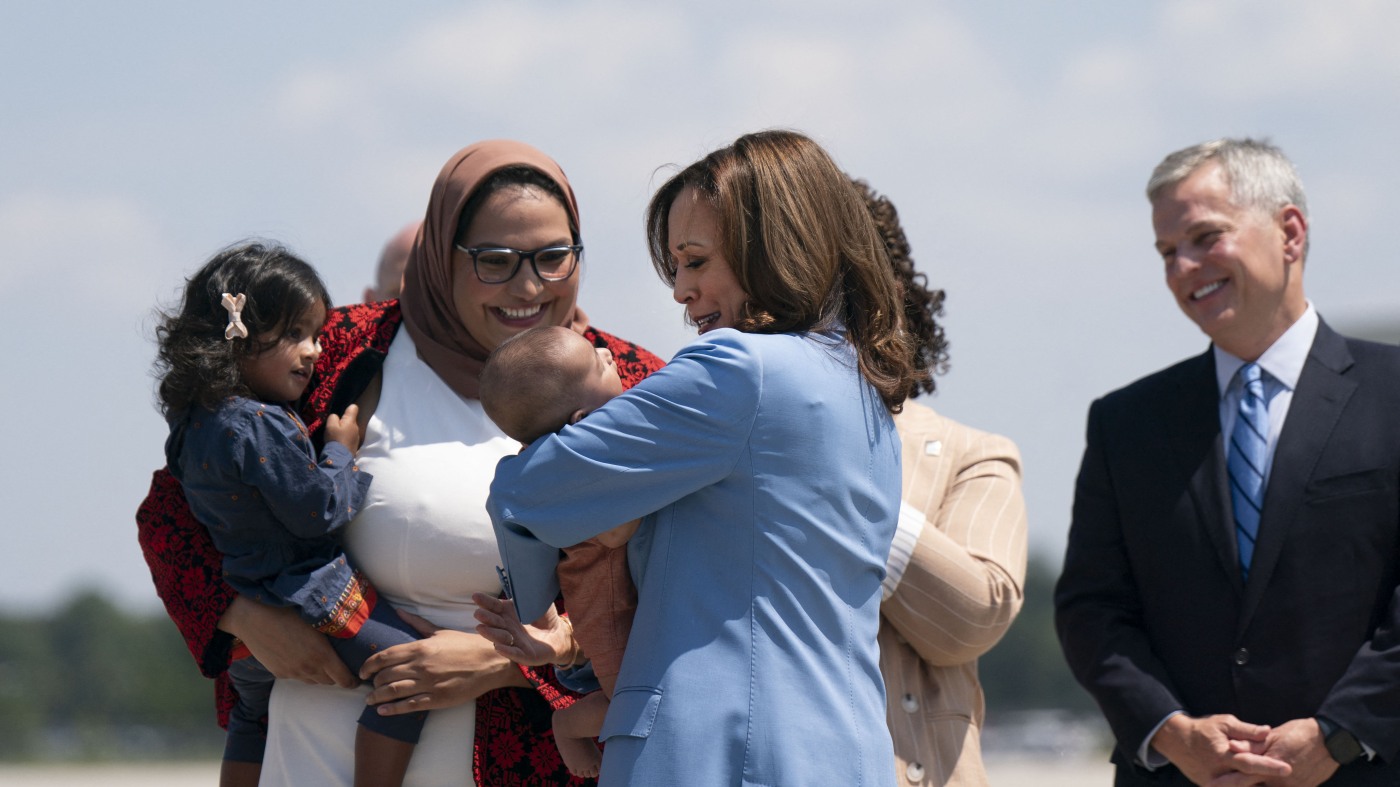 Harris wants to give families a big tax break for a new baby : NPR Harris wants to give families a big tax break for a new baby : NPR