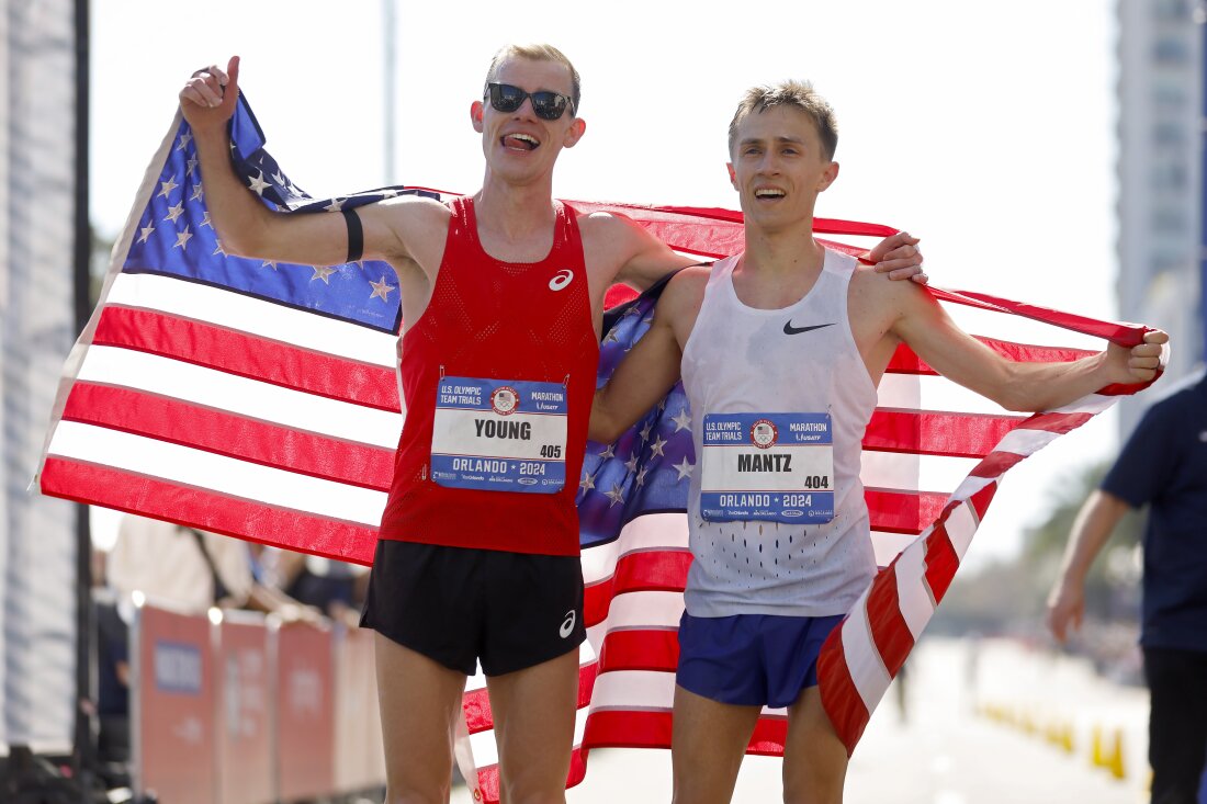 In the Olympics marathon, two buddies vie for Team U.S.A. medals : NPR