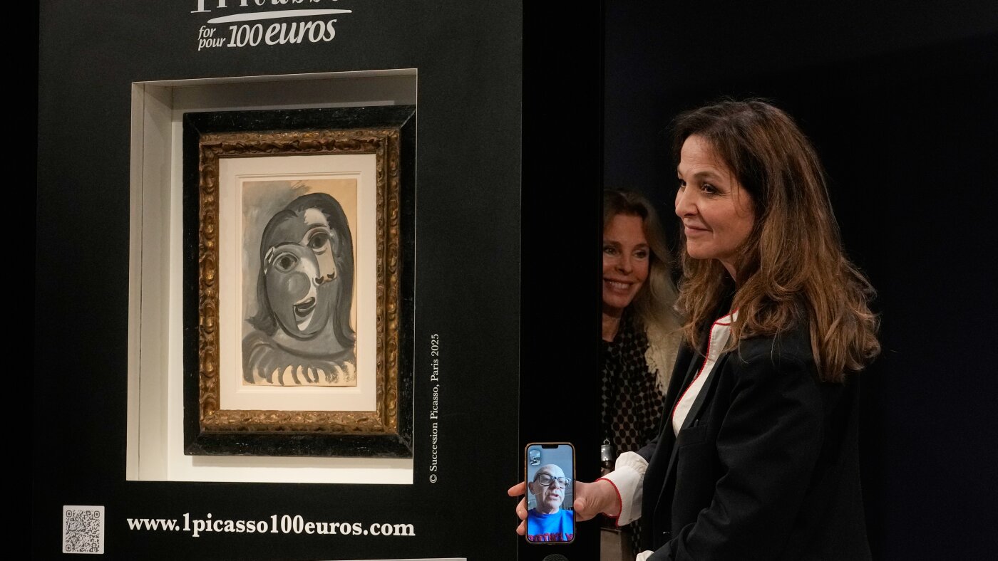 Raffle winner thrilled to claim a $1 million Picasso with a $117 ticket
