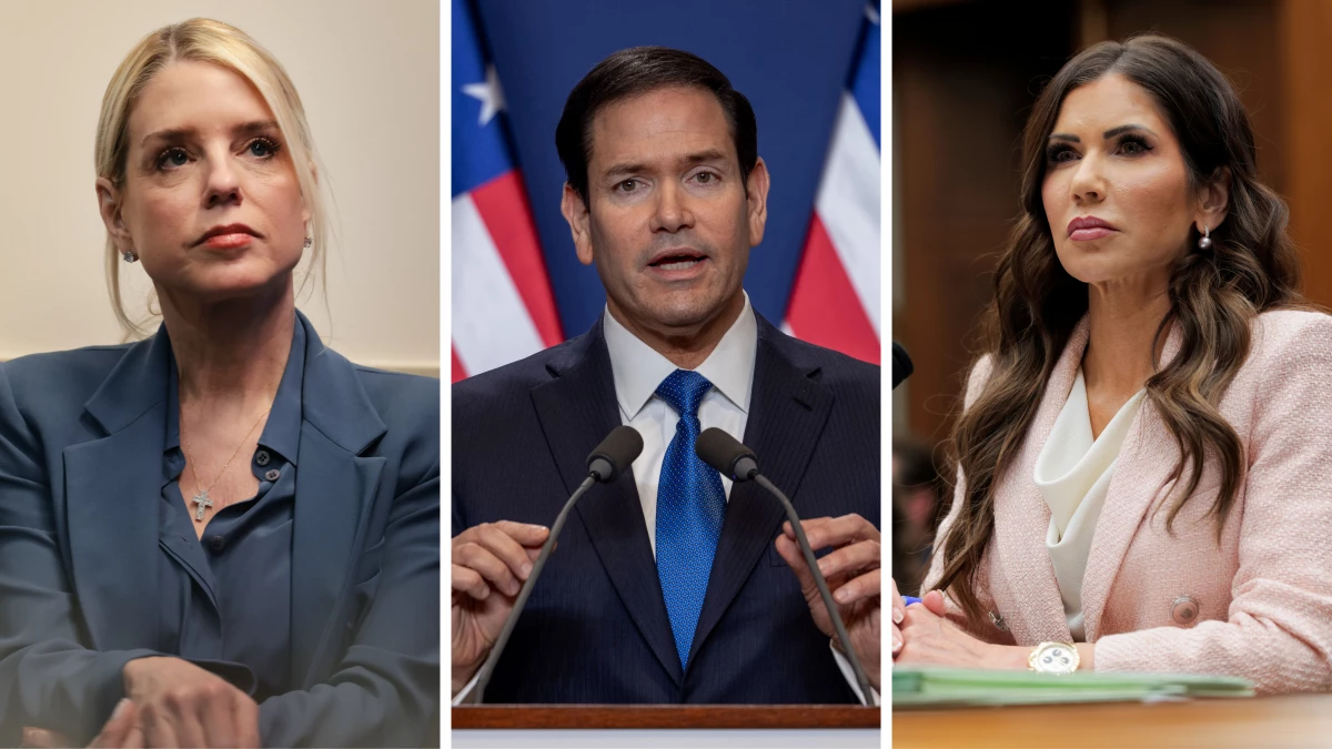 Attorney General Pam Bondi, Secretary of State Marco Rubio and outgoing Secretary of Homeland Security Kristi Noem are named as defendants in a new lawsuit over the Trump administration's immigration policy to suppress free speech.