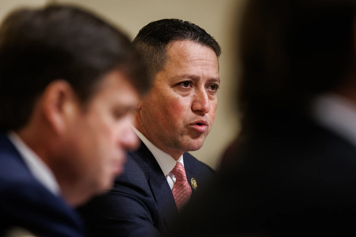 Rep. Tony Gonzales, R-Texas, speaks during a House Homeland Security Committee hearing on Feb. 10 in Washington, D.C.