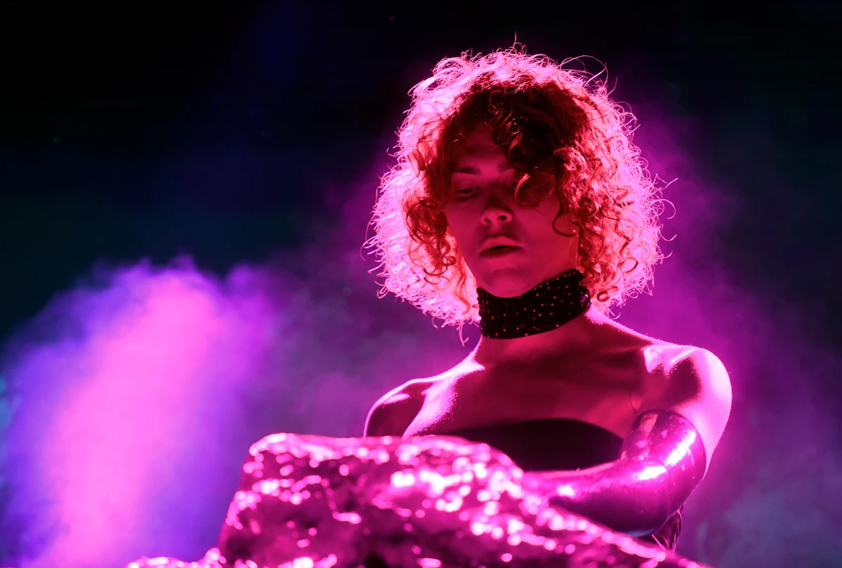 SOPHIE performing at the 2019 Coachella Valley Music And Arts Festival on April 19, 2019 in Indio, California.