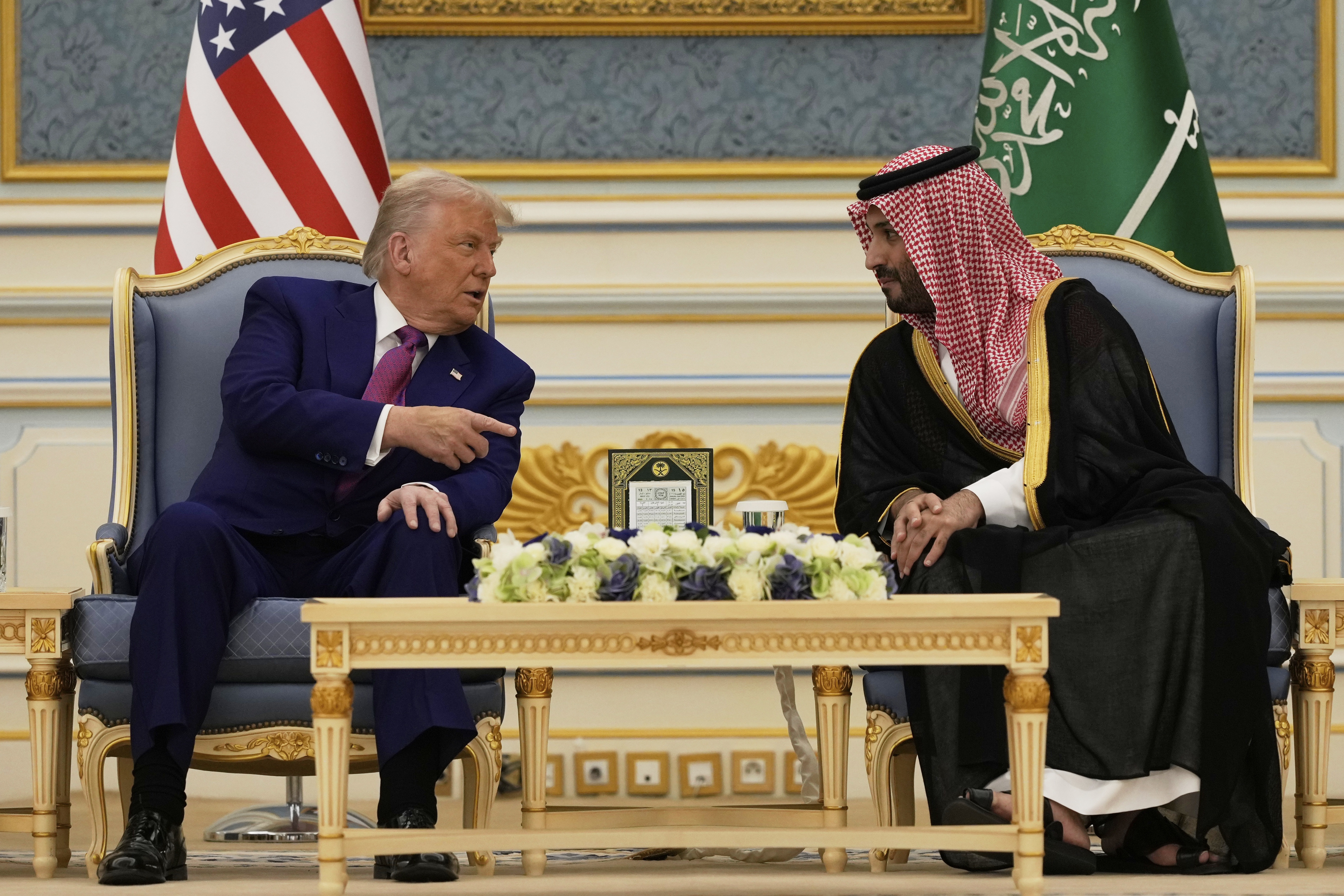 Trump says he will end Syria sanctions during Saudi visit : NPR