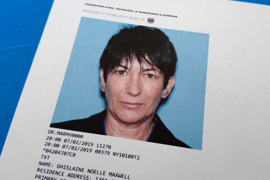 A document that was included in the U.S. Department of Justice release of the Jeffrey Epstein files, photographed Tuesday, Feb. 10, 2026, shows a photo of Ghislaine Maxwell in 2019.