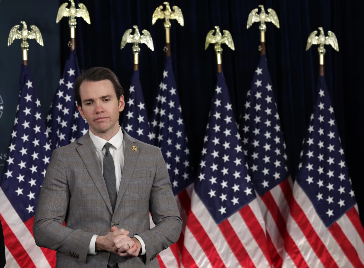 Rep. Kevin Kiley, R-Calif., is at risk of losing his seat in Congress under a redistricting plan that California Democrats hope to enact. Above, Kiley attends a discussion at last year's House GOP retreat in West Virginia.
