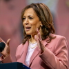 Vice President Kamala Harris speaks to members of the Alpha Kappa Alpha Sorority at the Kay Bailey Hutchison Convention Center on July 10 in Dallas.