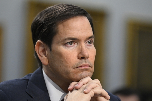 Secretary of State Marco Rubio testifies on Capitol Hill on Wednesday.