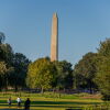 Golfers play East Potomac Golf Links on Sunday in Washington, D.C. President Trump has said his proposed redevelopment of the course will begin immediately. Administration lawyers contradicted him at Monday's hearing, saying there is no final plan.