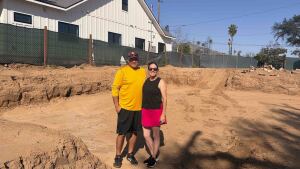 Jason and Colleen Warnesky are among dozens of families in Altadena, Calif., who have opted to rebuild with manufactured homes, following the 2025 Eaton Fire. The couple told NPR they were partially motivated go with a prefabricated home by safety concerns. “I think that we both felt early on, if there was a way to make it so that we had less to worry about if another fire happened in the future,” we’d go with that, Colleen Warnesky said.  
